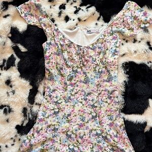SO Multicolor Floral Dress
